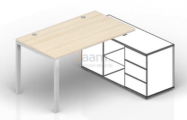 Мебель для персонала Стол для крепления к сервисной опорной тумбе (2 громмета) STG126FU