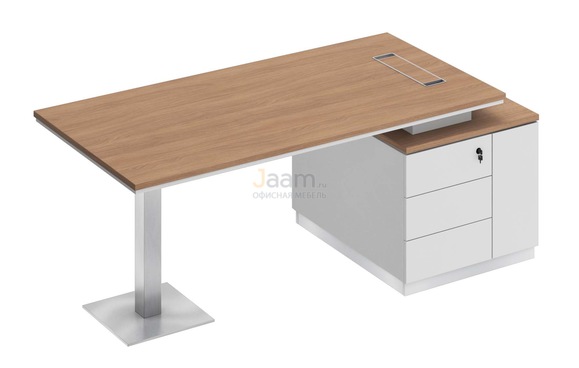 Кабинет руководителя Стол на опорной тумбе правый СИ 105пр