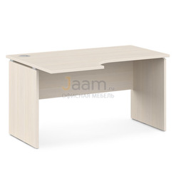 Мебель для персонала Стол письменный с заглушкой кабель-канала V-44л