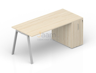 Мебель для персонала Стол с приставным шкафом Tower (меламиновый аутлет) ARTPM168T072