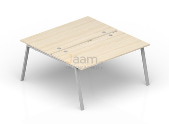 Мебель для персонала Составной стол на 2 рабочих места (4 громмета) AR2TG168
