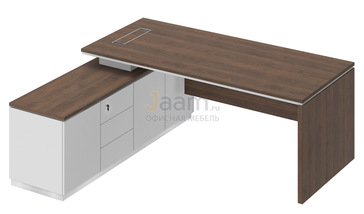 Кабинет руководителя Стол на опорной тумбе левый СИ 108л
