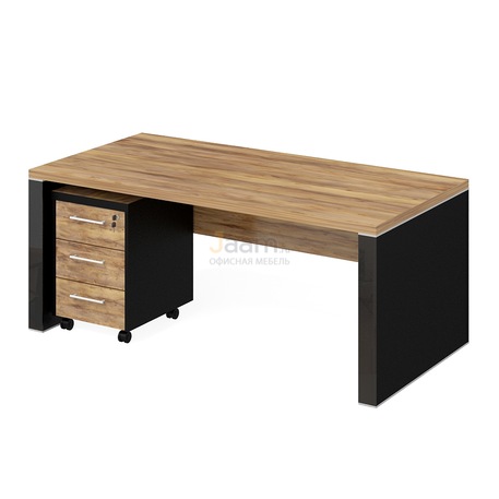 Кабинет руководителя Стол рабочий+тумба мобильная ПК-ПРЛ-КОМП№1