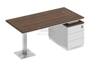 Кабинет руководителя Стол на опорной тумбе правый СИ 103пр