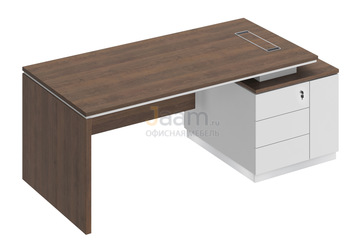 Кабинет руководителя Стол на опорной тумбе правый СИ 111пр