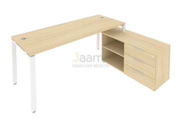 Кабинет руководителя Рабочая станция с опорной тумбой правая Б.РС-СТС-2.5 Пр